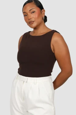 Fayt Tops | NOLA RIBBED TOP ESPRESSO