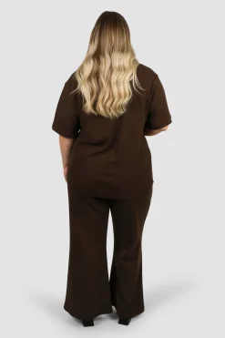 Fayt Tops | Sets | NOLYN RIB TEE ESPRESSO