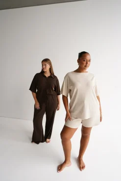 Fayt Tops | Sets | NOLYN RIB TEE VANILLA
