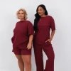 Fayt Tops | Sets | NOLYN RIB TEE WINE