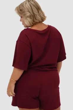 Fayt Tops | Sets | NOLYN RIB TEE WINE