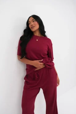 Fayt Tops | Sets | NOLYN RIB TEE WINE
