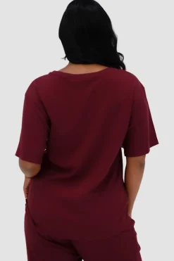 Fayt Tops | Sets | NOLYN RIB TEE WINE
