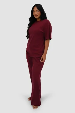 Fayt Tops | Sets | NOLYN RIB TEE WINE