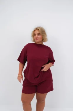 Fayt Tops | Sets | NOLYN RIB TEE WINE