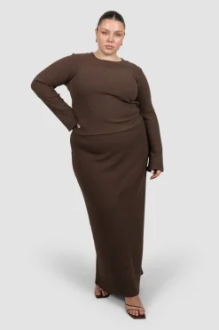 Fayt Skirts | Sets | PETRA SKIRT COCOA