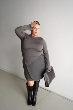 Fayt Skirts | PORTER SKIRT GREY