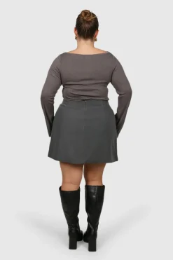 Fayt Skirts | PORTER SKIRT GREY