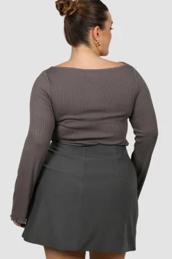 Fayt Skirts | PORTER SKIRT GREY