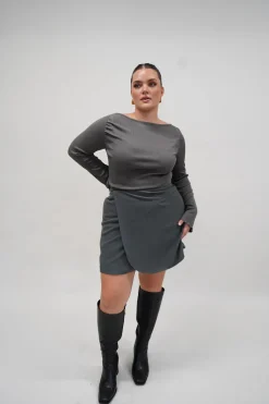 Fayt Skirts | PORTER SKIRT GREY