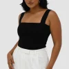 Fayt Tops | QUINN FULL LENGTH TOP BLACK