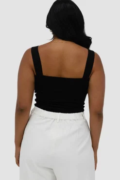 Fayt Tops | QUINN FULL LENGTH TOP BLACK