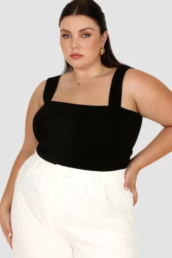 Fayt Tops | QUINN FULL LENGTH TOP BLACK