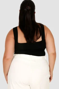 Fayt Tops | QUINN FULL LENGTH TOP BLACK