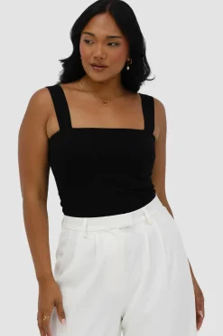 Fayt Tops | QUINN FULL LENGTH TOP BLACK