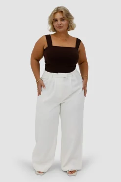 Fayt Tops | QUINN FULL LENGTH TOP CHOCOLATE