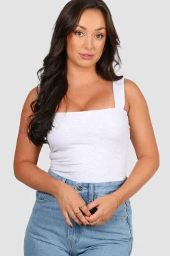 Fayt Tops | QUINN FULL LENGTH TOP GREY MARLE