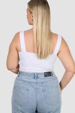 Fayt Tops | QUINN FULL LENGTH TOP GREY MARLE