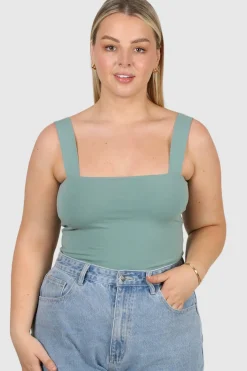 Fayt Tops | QUINN FULL LENGTH TOP SOFT GREEN