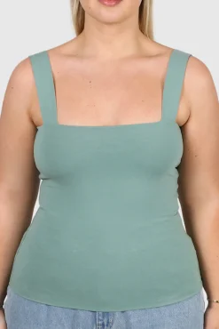 Fayt Tops | QUINN FULL LENGTH TOP SOFT GREEN