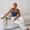 Fayt Tops | QUINN TOP DEEP OCEAN BLUE
