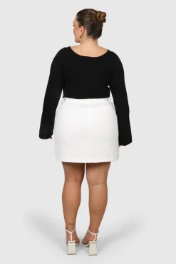 Fayt Tops | Jackets, Knits & Coats | RAE KNIT TOP BLACK