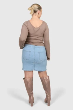 Fayt Tops | Jackets, Knits & Coats | RAE KNIT TOP MOCHA