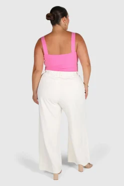 Fayt Tops | RATA DEEP CUP TOP PINK