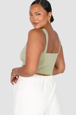Fayt Tops | RATA DEEP CUP TOP SAGE