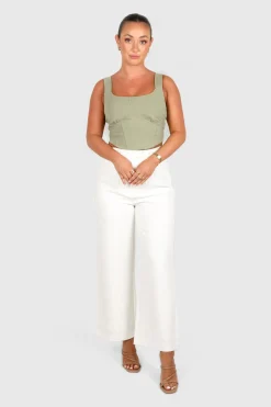 Fayt Tops | RATA DEEP CUP TOP SAGE