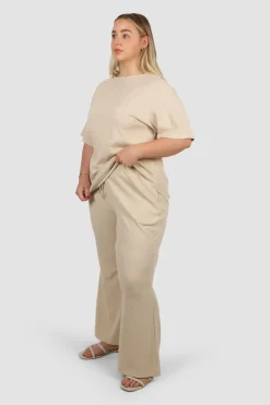 Fayt Sets | RAYLN RIB PANTS VANILLA