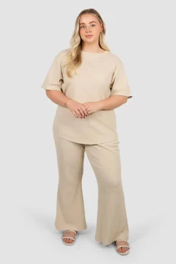 Fayt Sets | RAYLN RIB PANTS VANILLA