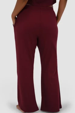 Fayt Sets | RAYLN RIB PANTS WINE