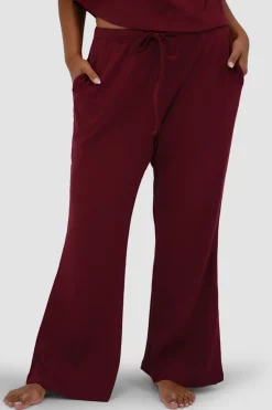 Fayt Sets | RAYLN RIB PANTS WINE