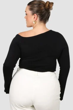 Fayt Tops | Jackets, Knits & Coats | RYLIE KNIT TOP BLACK