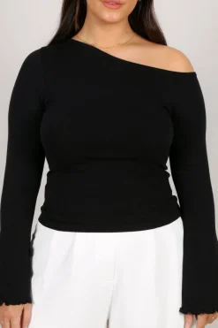 Fayt Tops | Jackets, Knits & Coats | RYLIE KNIT TOP BLACK