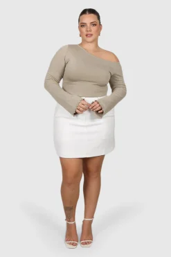 Fayt Tops | RYLIE KNIT TOP ECRU
