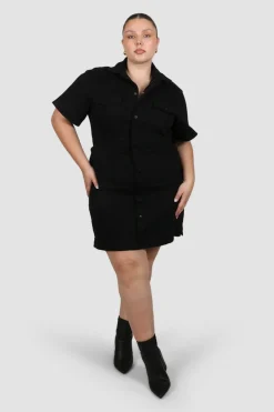 Fayt Dresses | Dresses | SAVEIRA DENIM DRESS BLACKOUT
