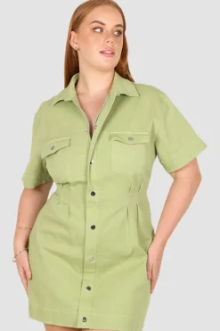 Fayt Denim | Jeans | SAVEIRA DENIM DRESS PISTACHIO