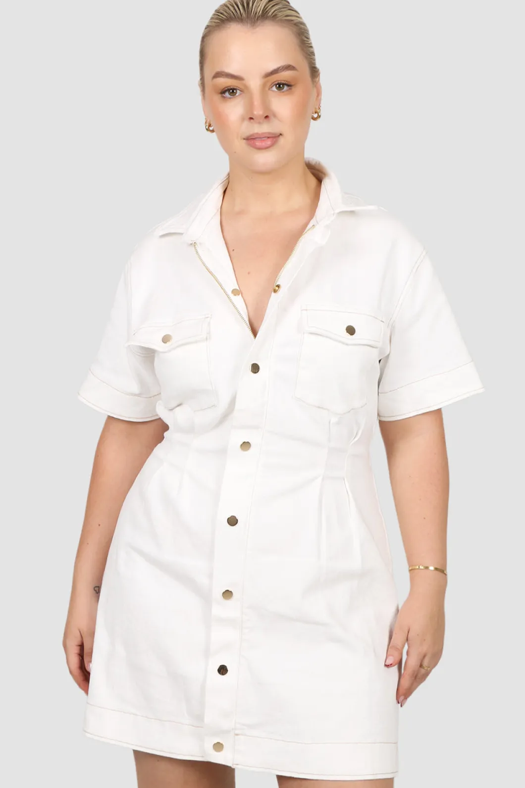 Fayt Denim | Jeans | SAVEIRA DENIM DRESS WHITE