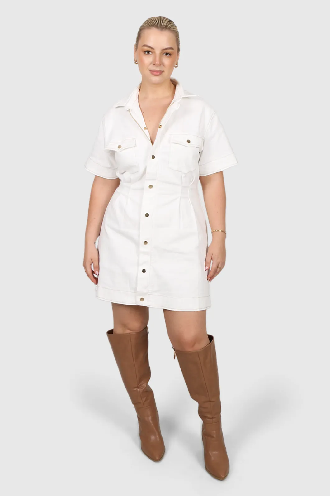 Fayt Denim | Jeans | SAVEIRA DENIM DRESS WHITE