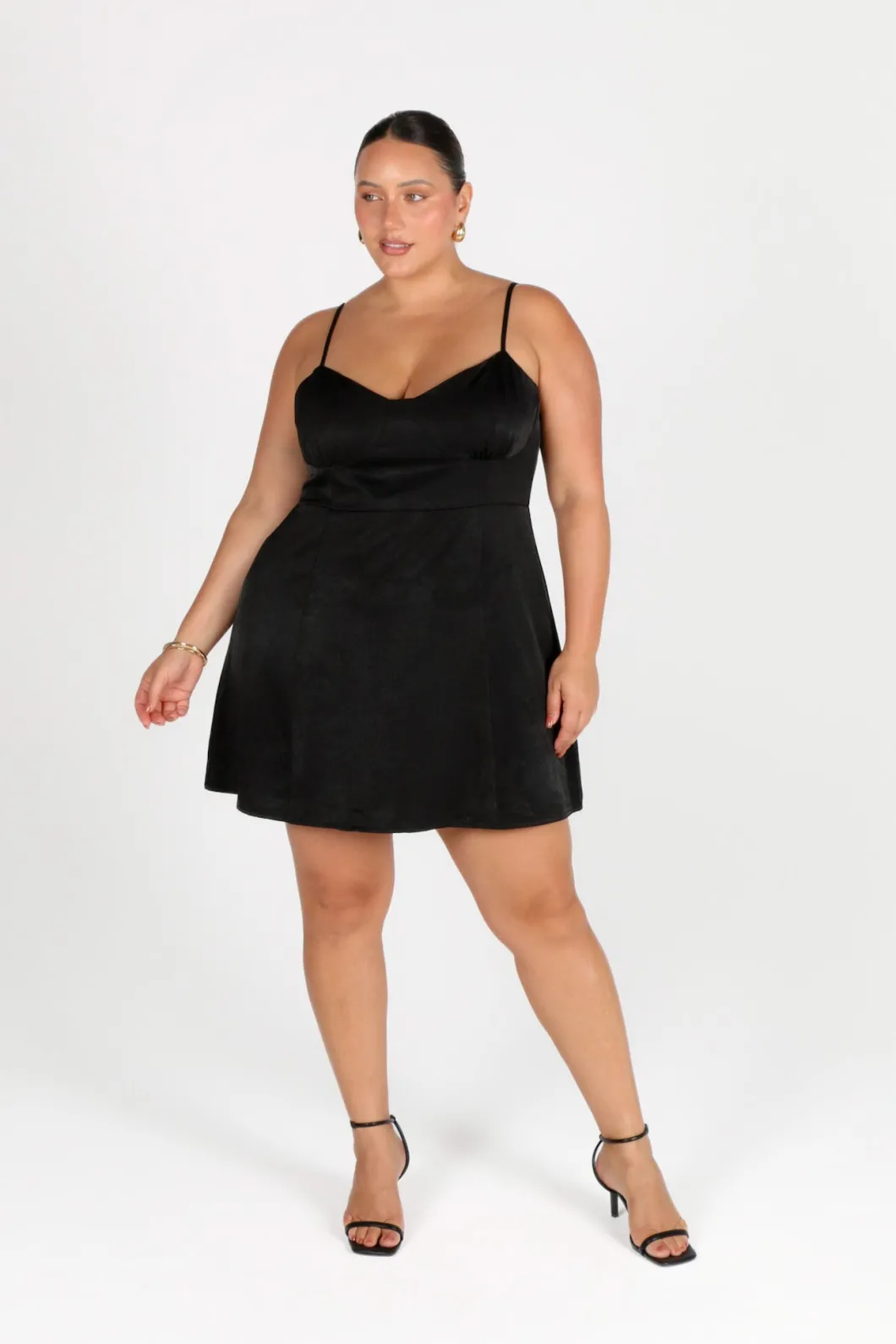 Fayt Dresses | Dresses | SOFIA SILKY SLIP MINI DRESS BLACK