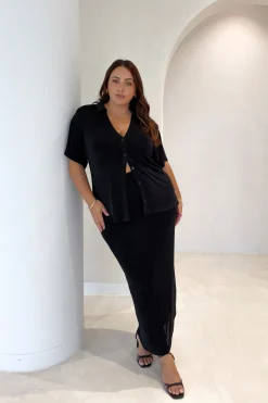 Fayt Skirts | SOLA SKIRT BLACK