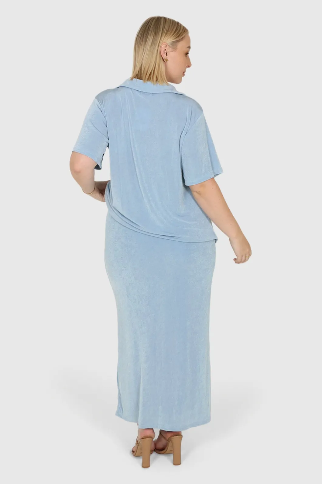 Fayt Skirts | SOLA SKIRT SOFT BLUE