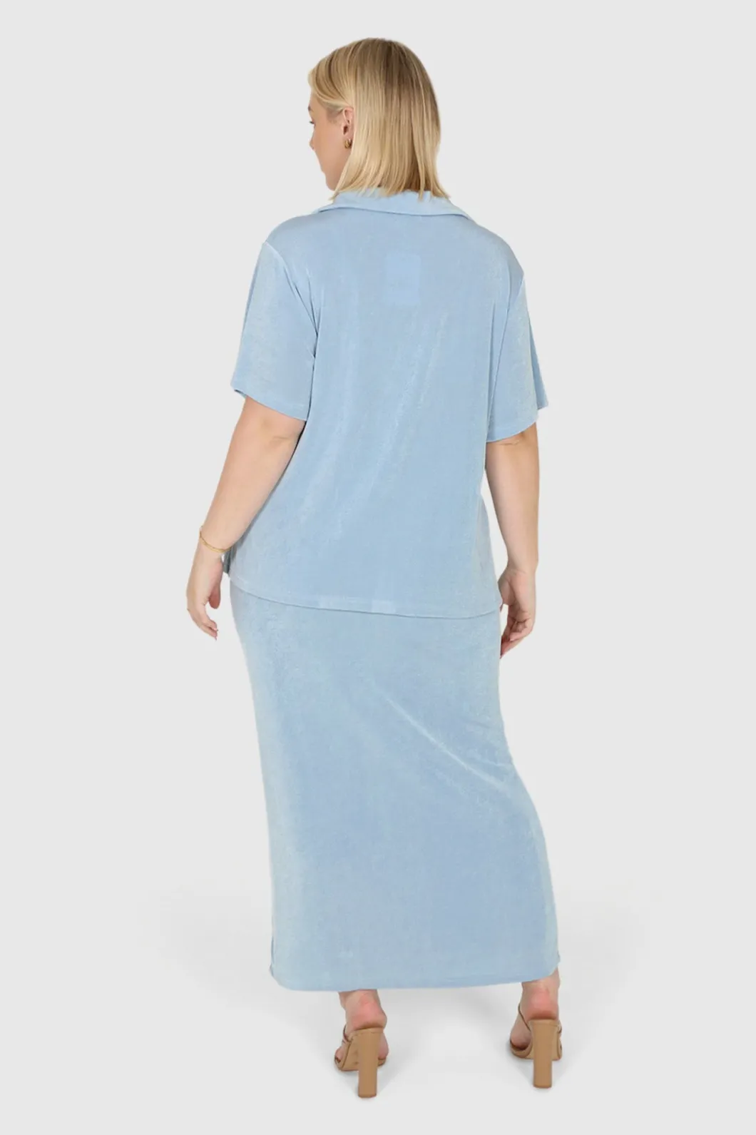 Fayt Skirts | SOLA SKIRT SOFT BLUE