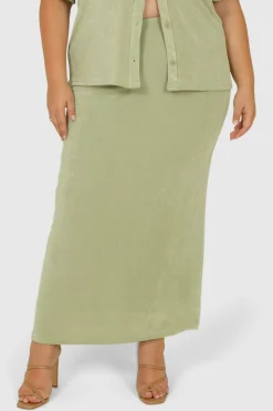 Fayt Skirts | SOLA SKIRT SOFT GREEN