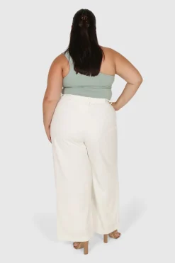 Fayt Tops | SULLIVAN ONE SHOULDER TOP SEAFOAM