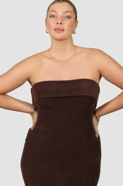 Fayt Dresses | Dresses | SURI MIDI DRESS ESPRESSO