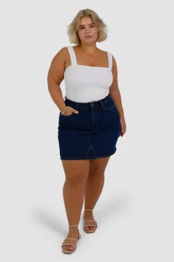 Fayt Denim | Jeans | TAYO DENIM SKIRT MIDNIGHT BLUE