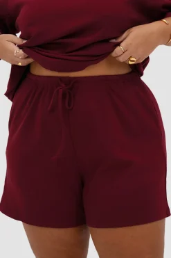 Fayt Sets | TORLA RIB SHORTS WINE